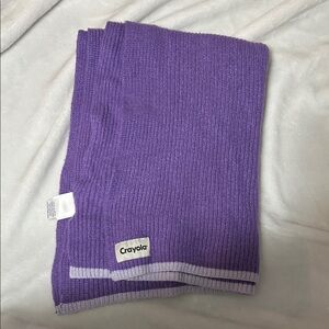 Crayola Purple Knit Scarf